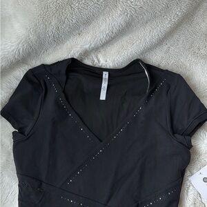 Athleta Black Short Sleeve Top